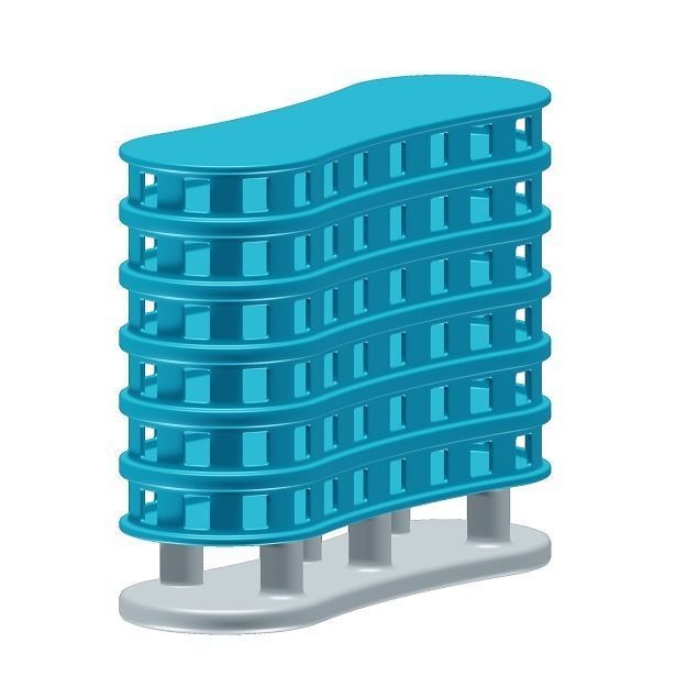 Kids Multistorey Toy 3D model_2