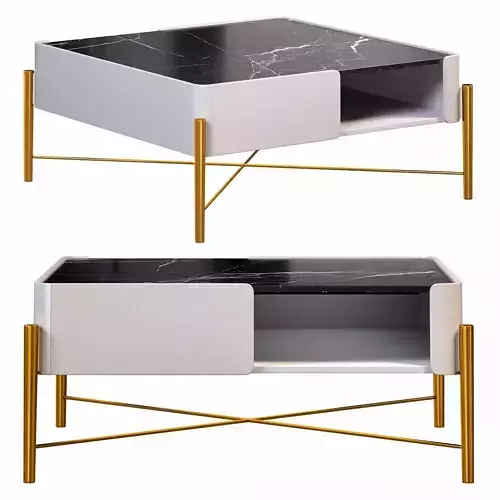 marble square coffee table by homary