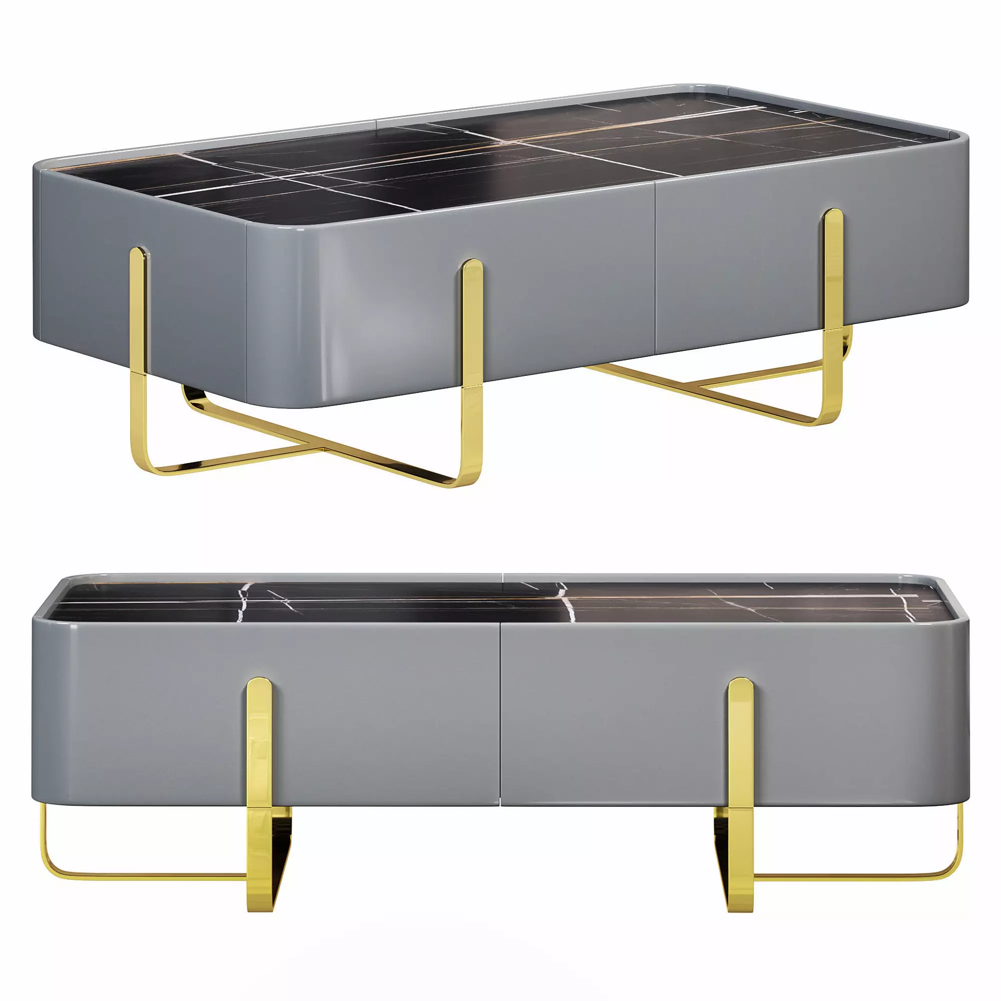 modern coffee table by homary 3D model_0