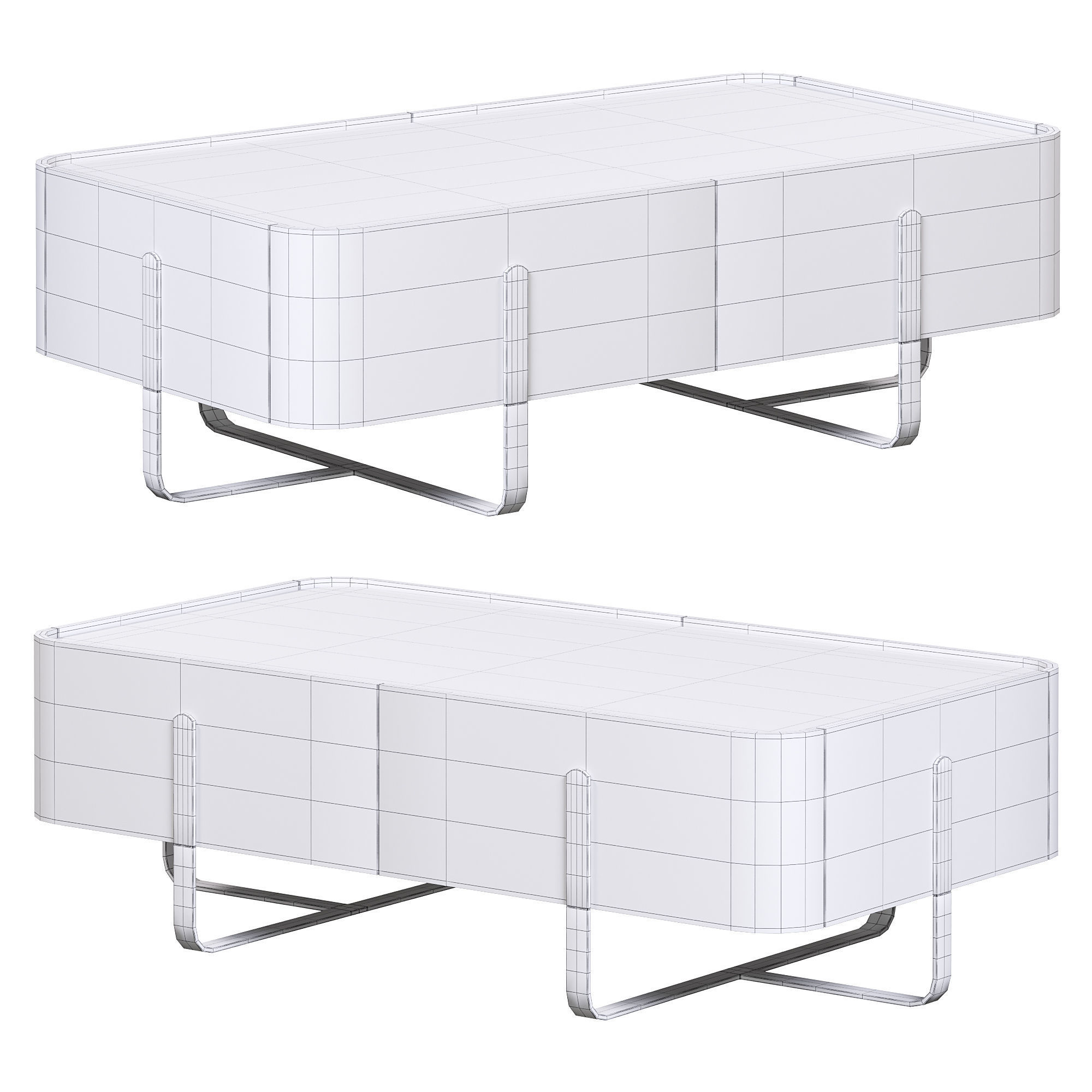 modern coffee table by homary 3D model_3