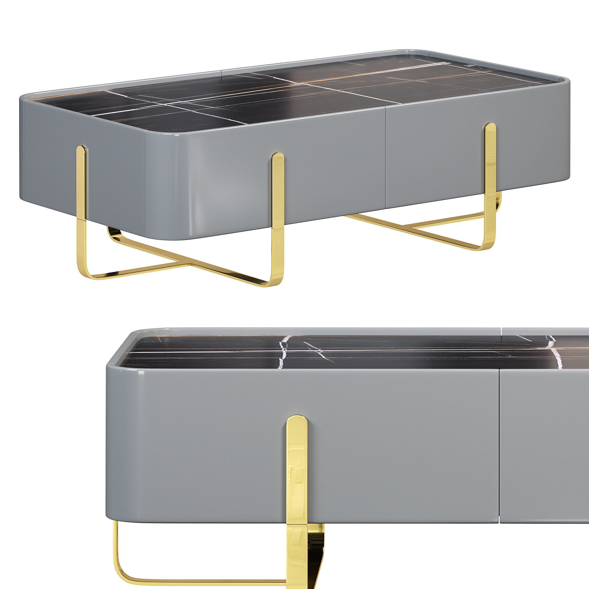 modern coffee table by homary 3D model_2