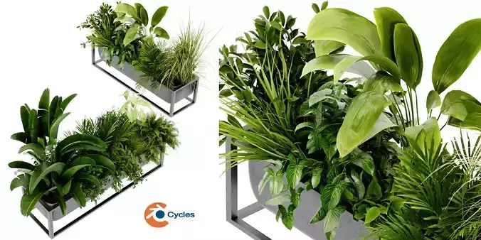 Collection plant vol 444 - blender model  3D model