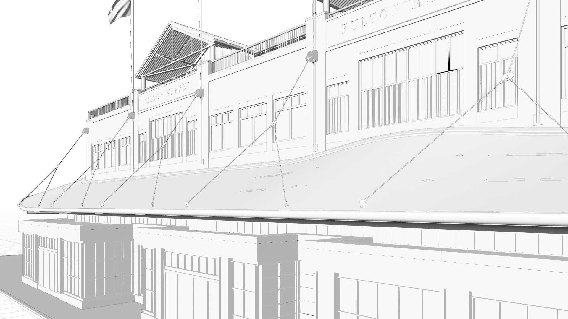 Fulton Market NYC building 3D model_16