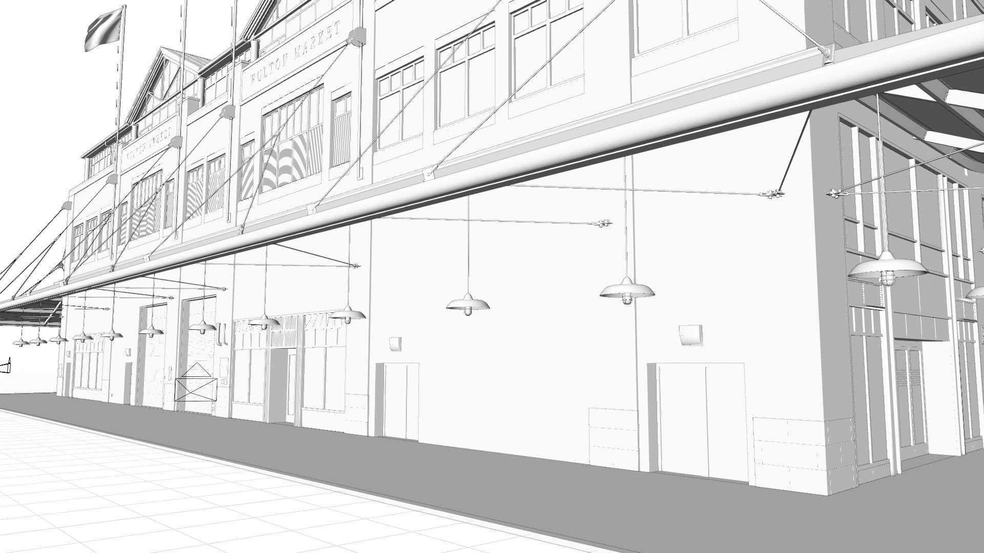 Fulton Market NYC building 3D model_10