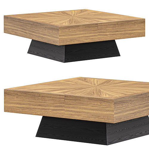 Modern Square Coffee Table by homary 3D model | CGTrader