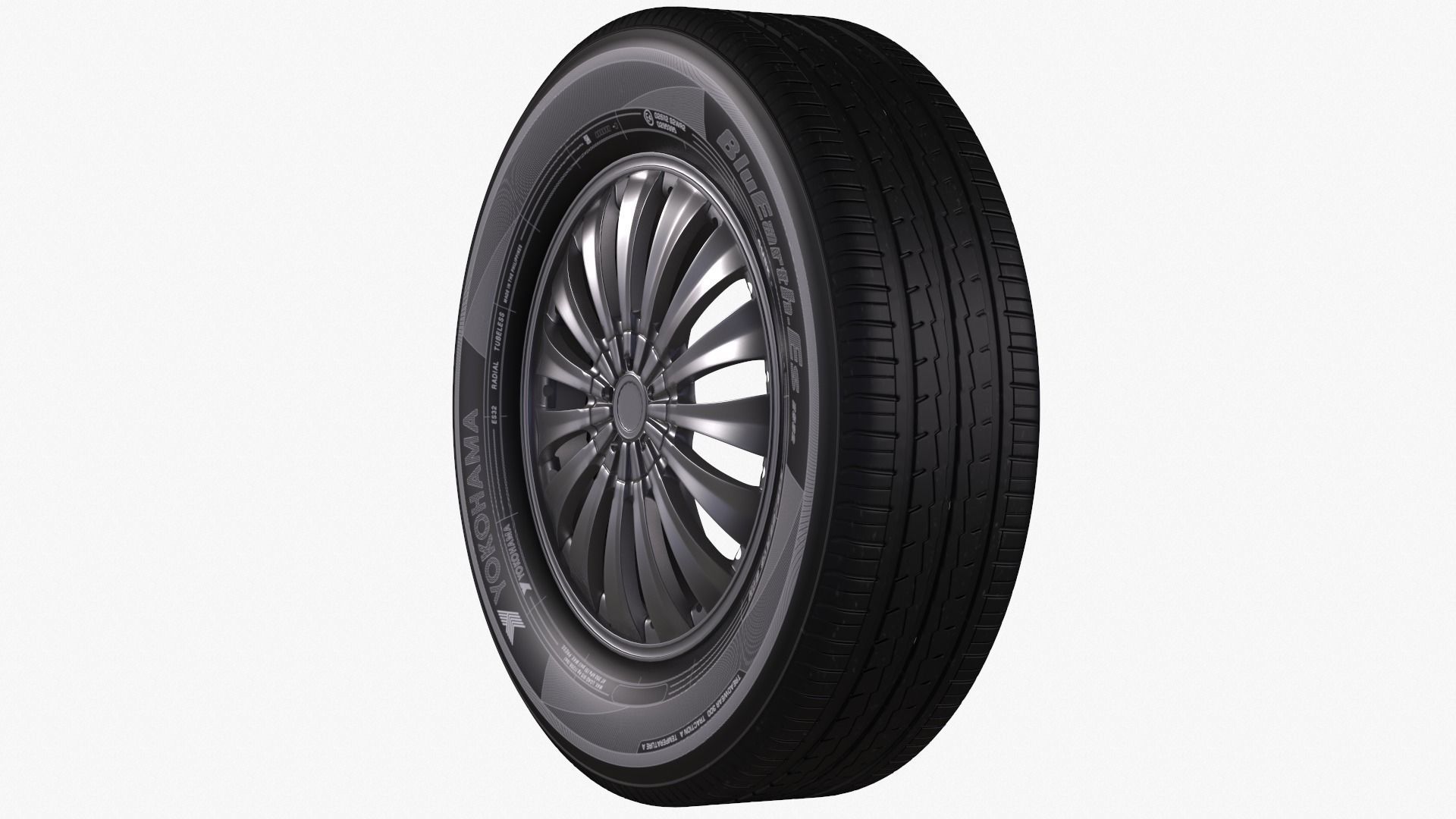 Yokohama Wheel - Bluearth ES32  3D model_4