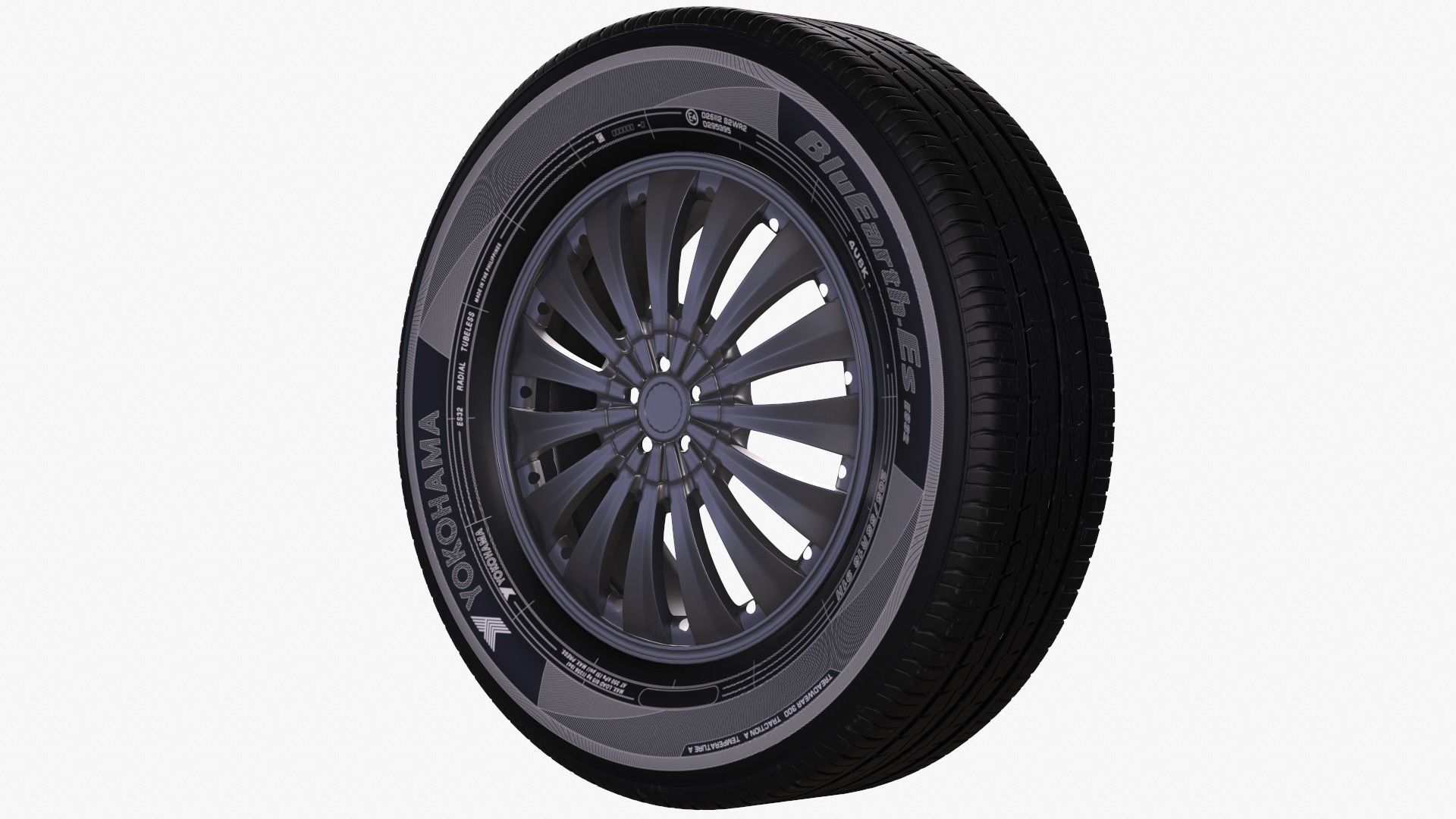 Yokohama Wheel - Bluearth ES32  3D model_3