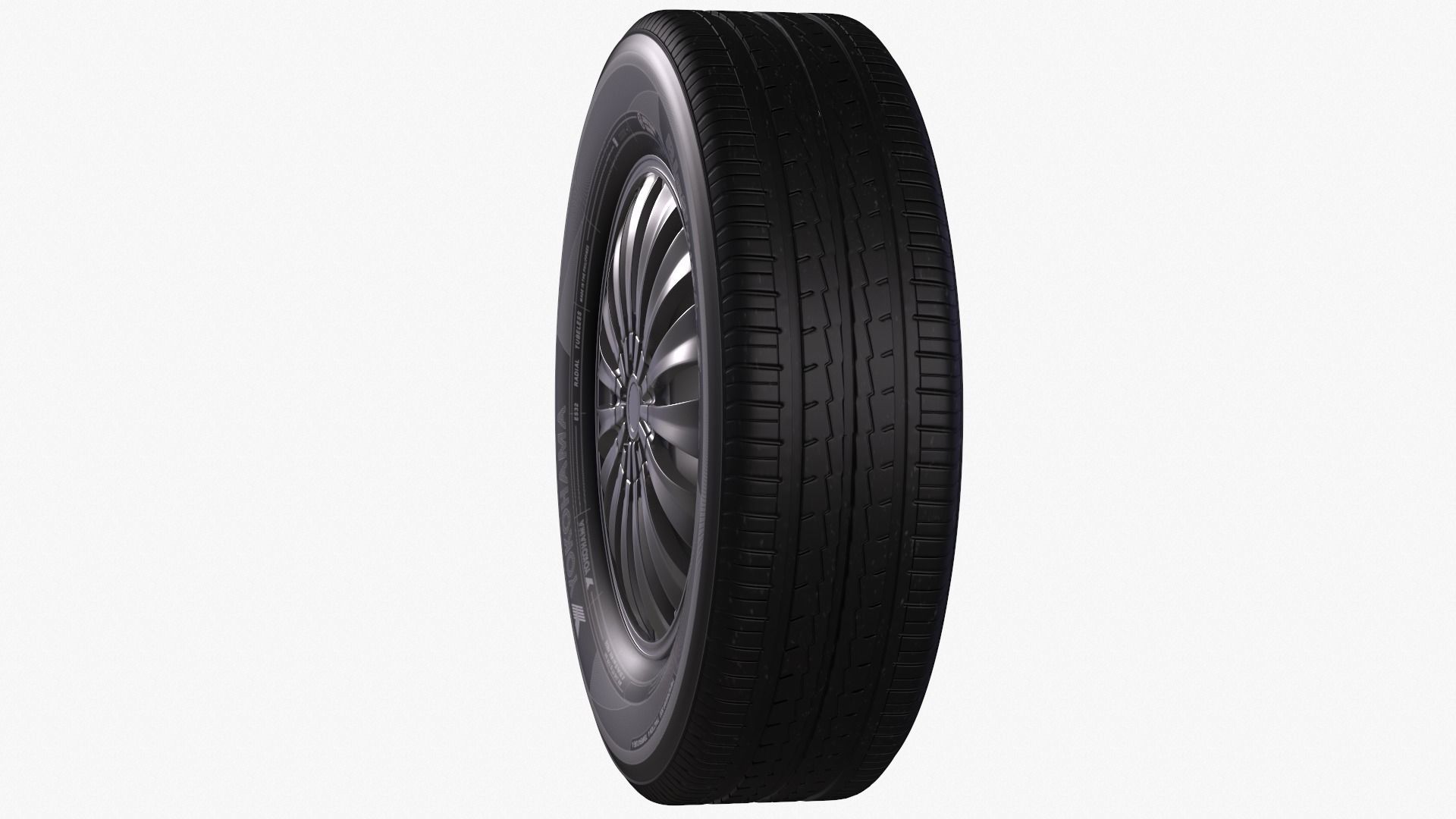 Yokohama Wheel - Bluearth ES32  3D model_5