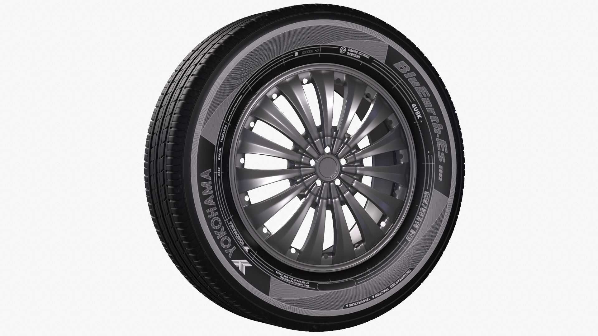 Yokohama Wheel - Bluearth ES32  3D model_2