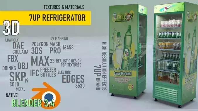 7up Refrigerator