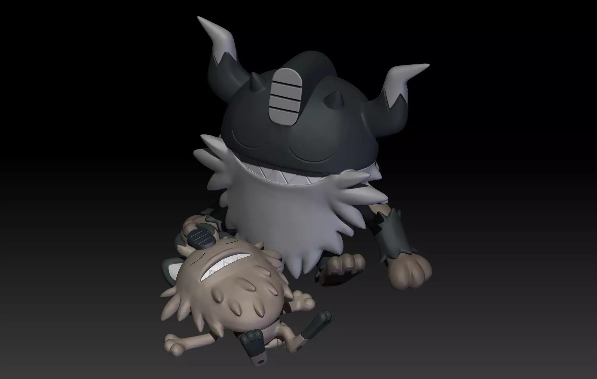 Pokemon Galarian Meowth Perrserker 3D print model_0
