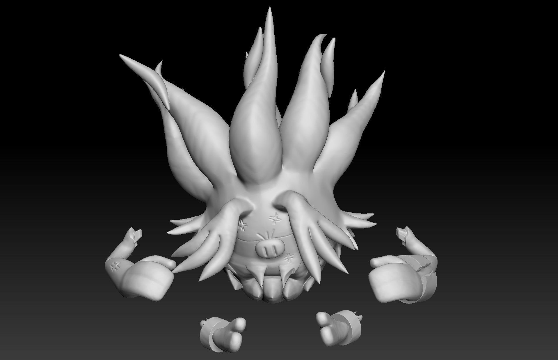 Pokemon Annihilape 3D print model_2