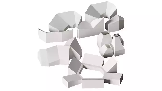 Architecture paper models 3D model