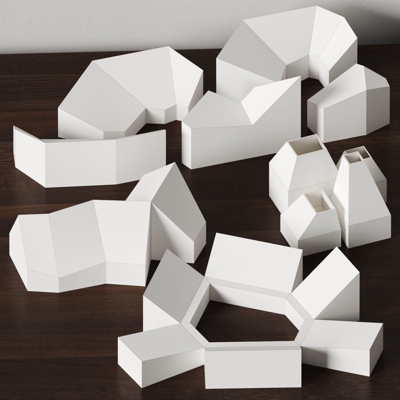 Architecture paper models 3D model | CGTrader