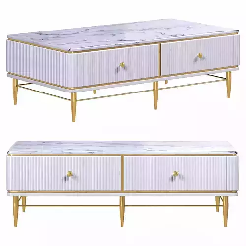 rectangle coffee table by homary 