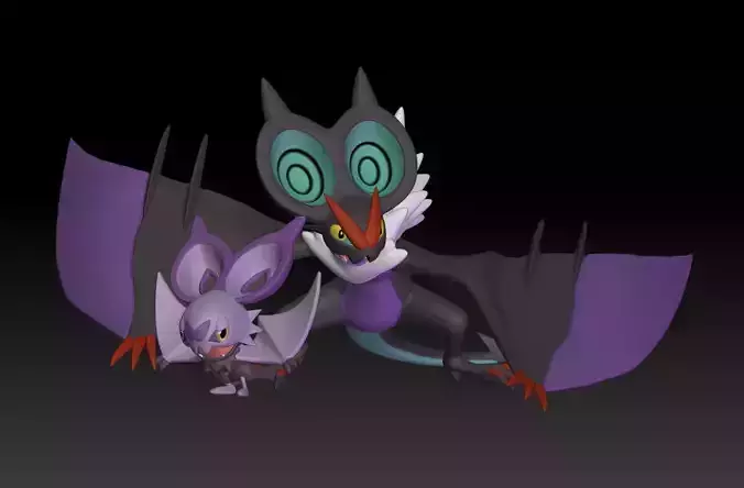Pokemon Noibat Noivern 3D print model