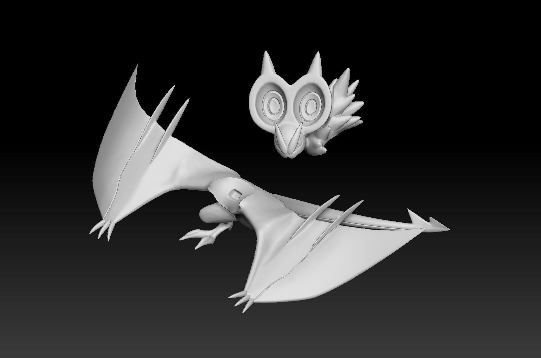 Pokemon Noibat Noivern 3D print model_4