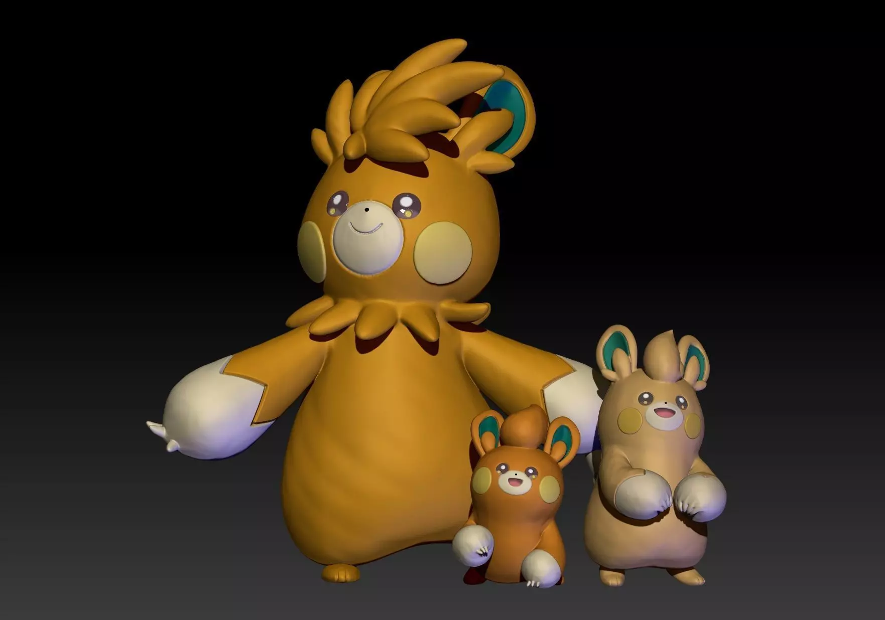 Pokemon Pawmi Pawmo Pawmot 3D print model_0