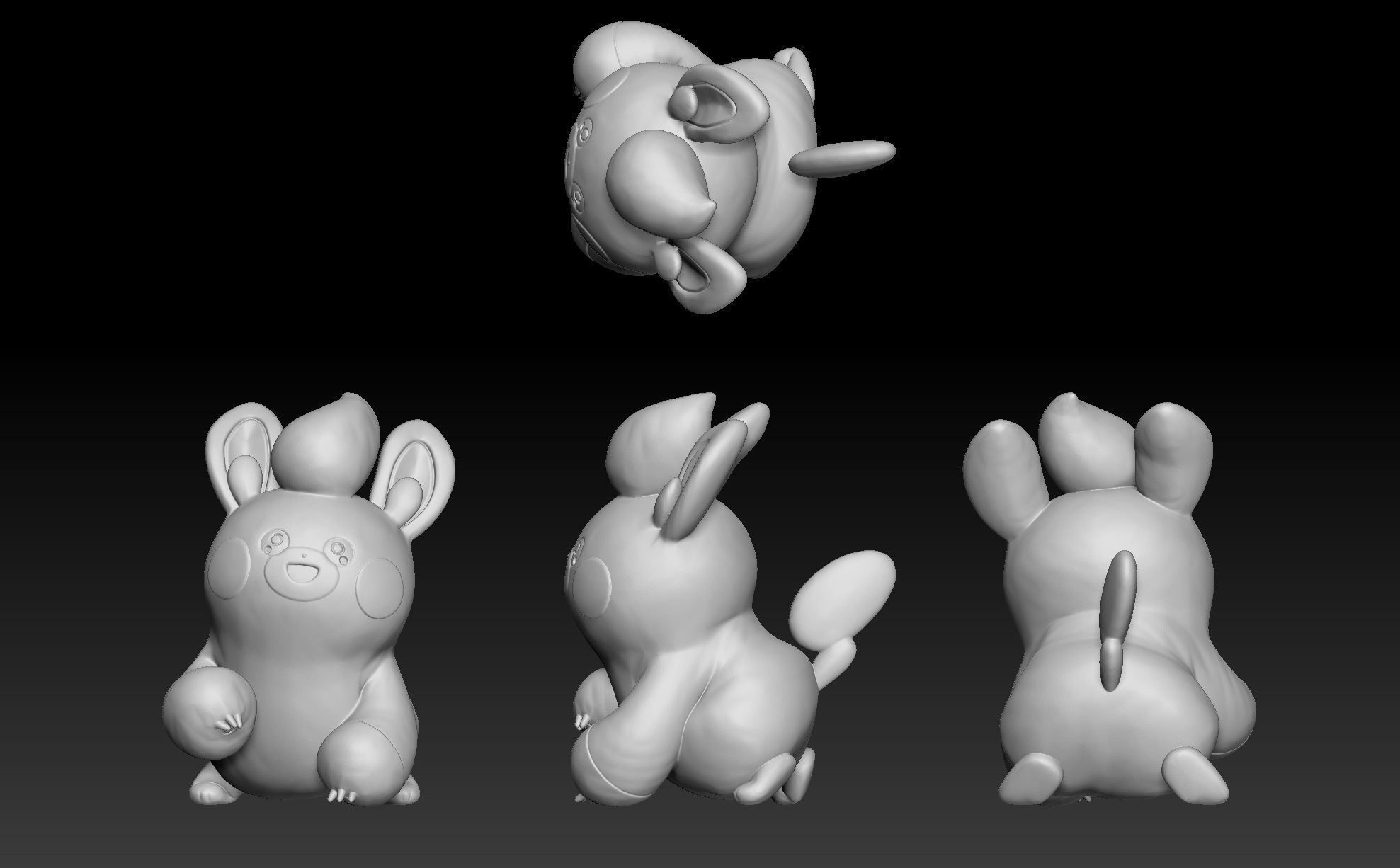 Pokemon Pawmi Pawmo Pawmot 3D print model_1
