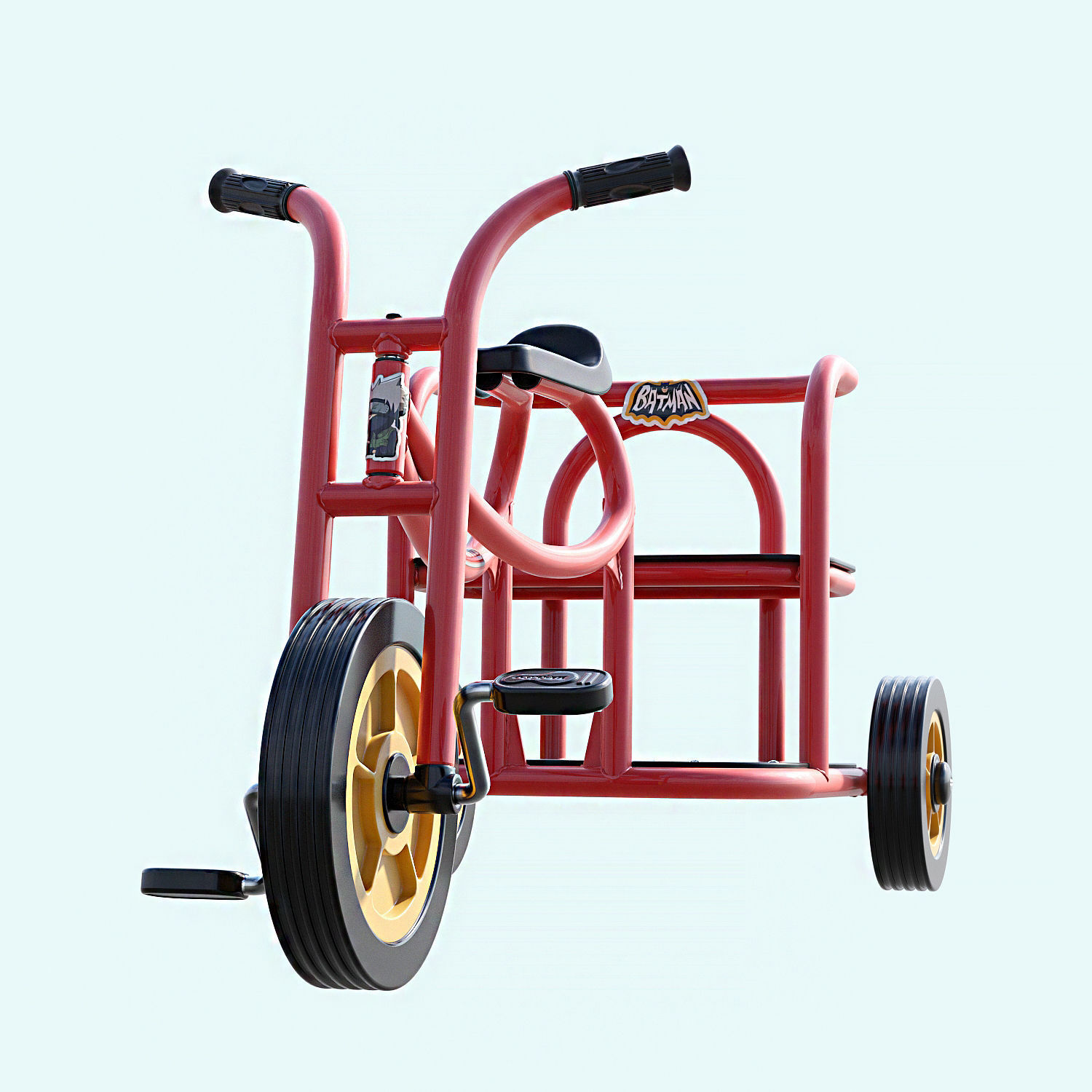 Weplay Tuk Tuk Kid Bicycle Children bike 3D model_8