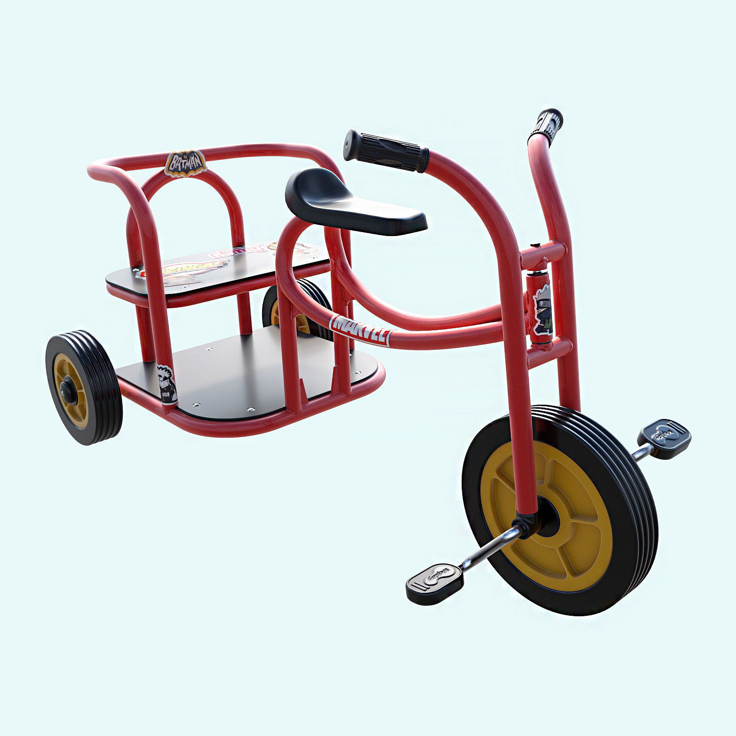 Weplay Tuk Tuk Kid Bicycle Children bike 3D model_2