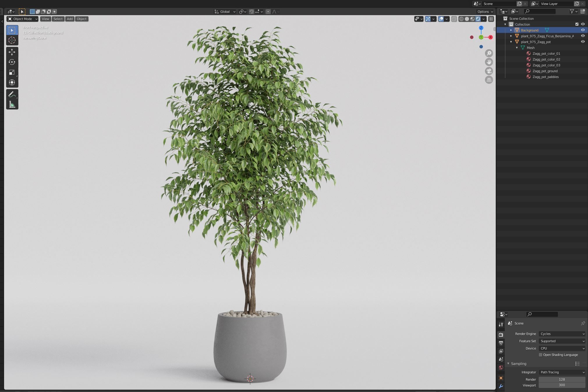 Plants collection 975 3D model_6