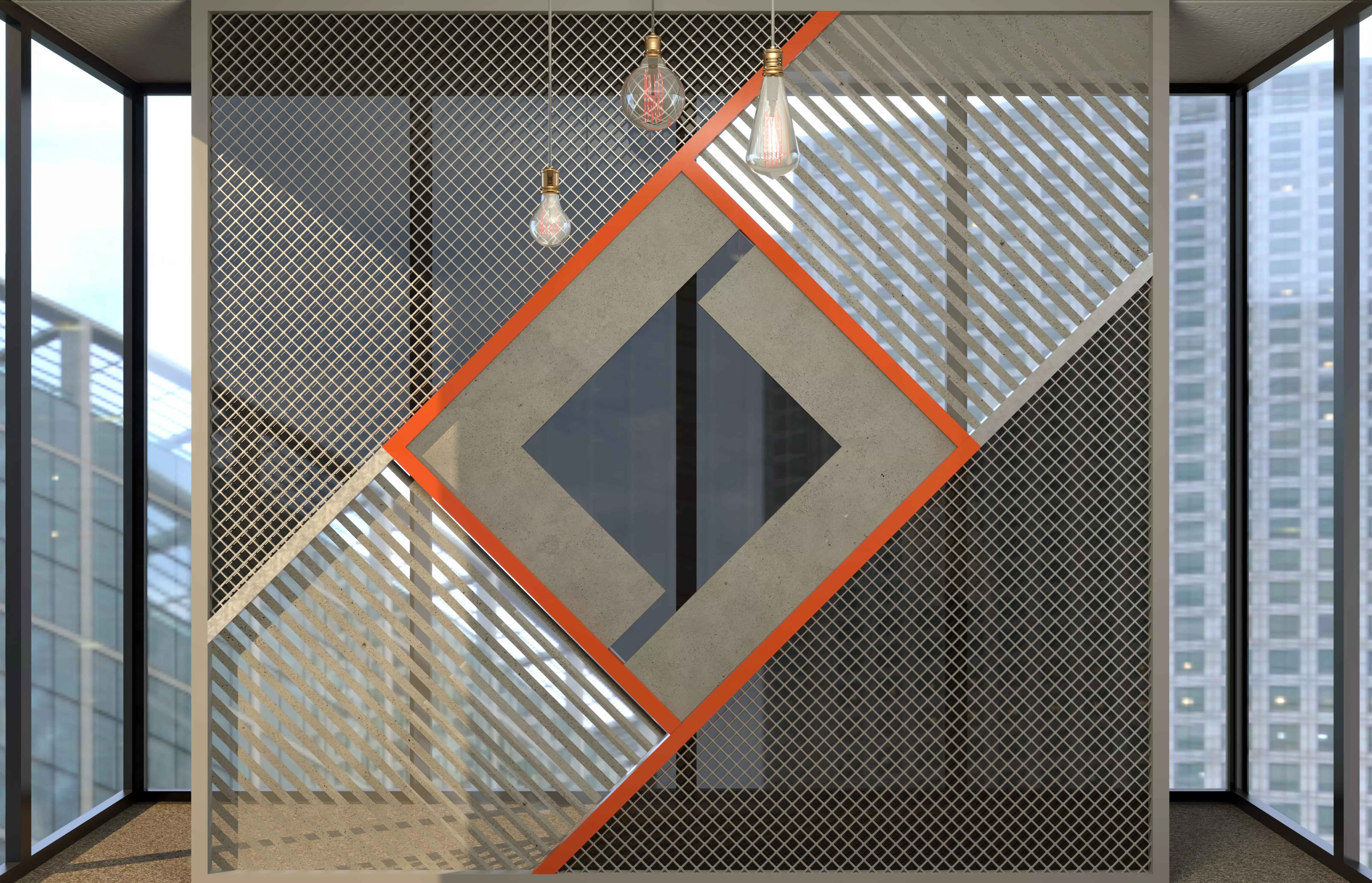 Wall Design Low-poly 3D model_0