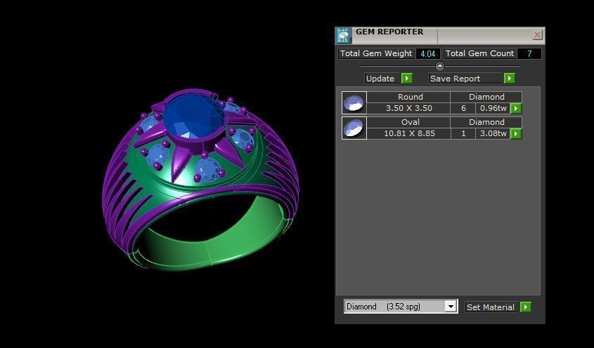 Rings 3D print model_3