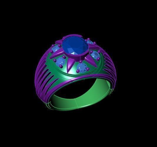Rings 3D print model_2