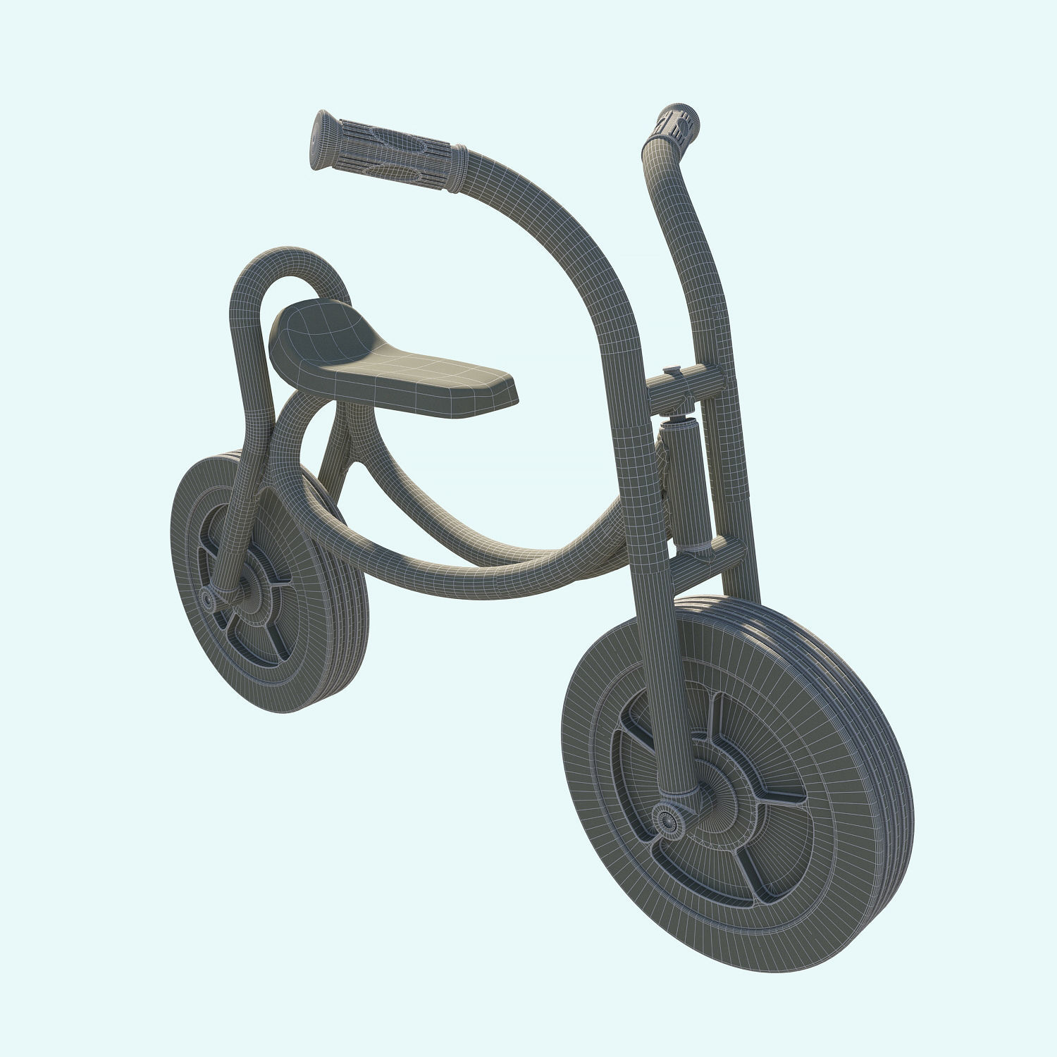 Weplay Walking Bike Children Kid bicycle 3D model_3