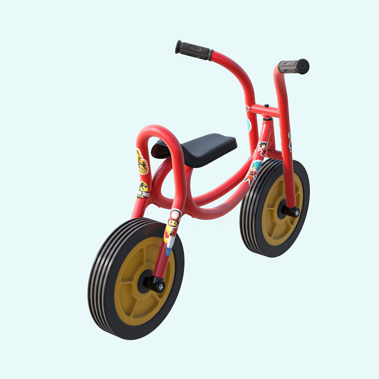 Weplay Walking Bike Children Kid bicycle 3D model_4