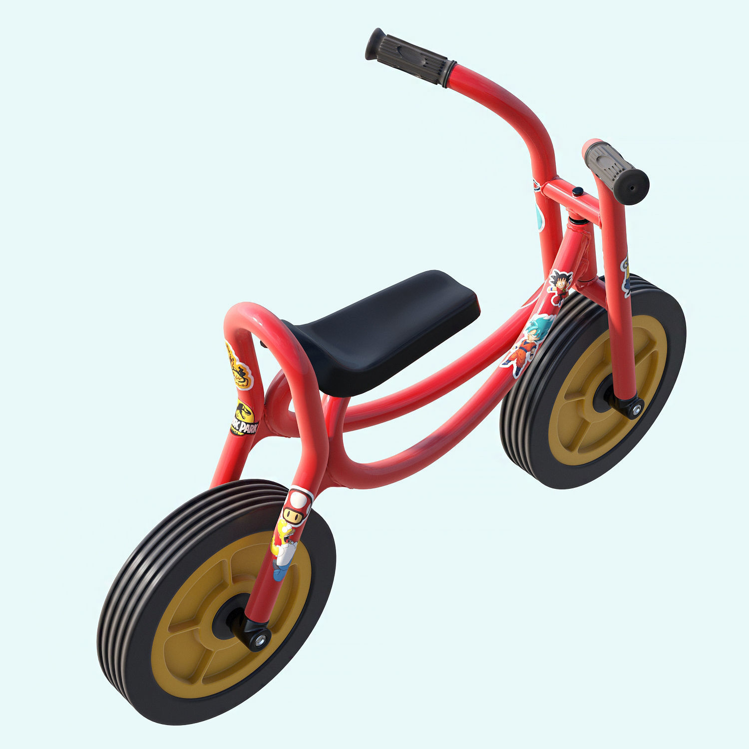 Weplay Walking Bike Children Kid bicycle 3D model_10
