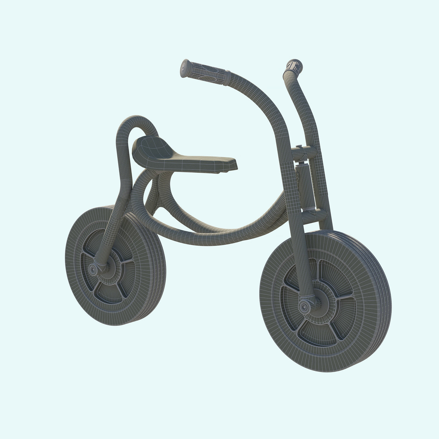 Weplay Walking Bike Children Kid bicycle 3D model_7