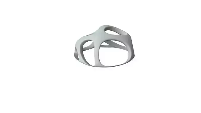 SciFi Cube Object No 55999 Low Poly Shape Low-poly 3D model