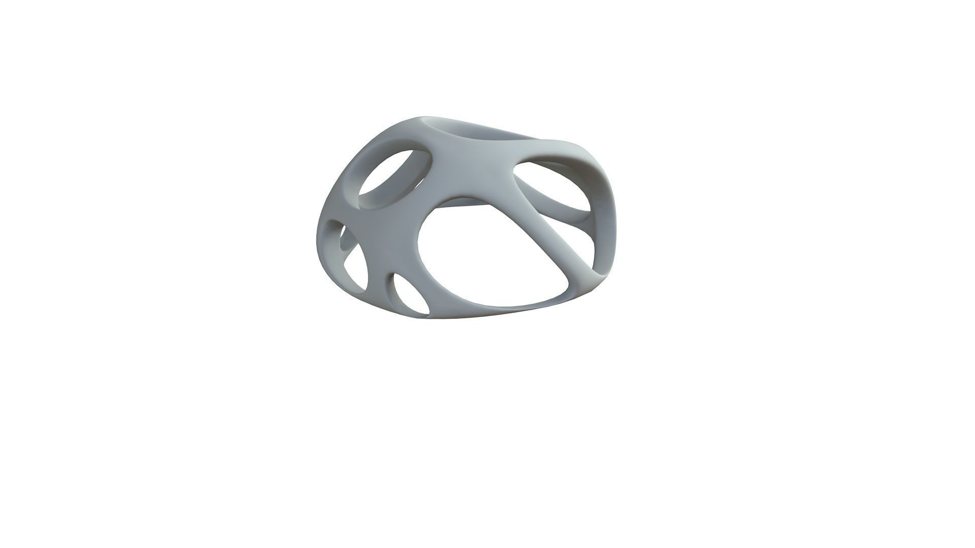 SciFi Cube Object No 55943 Low Poly Shape Low-poly 3D model_7