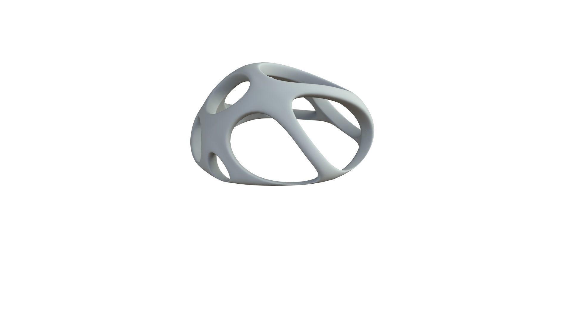 SciFi Cube Object No 55943 Low Poly Shape Low-poly 3D model_6