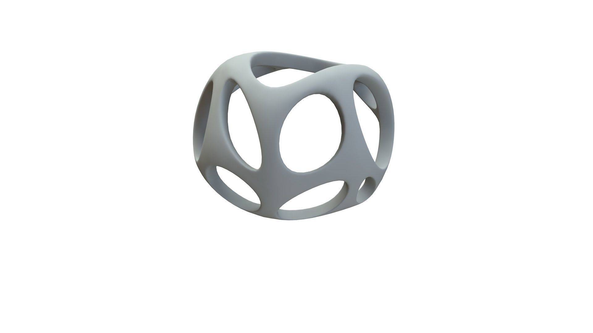 SciFi Cube Object No 55137 Low Poly Shape Low-poly 3D model_15