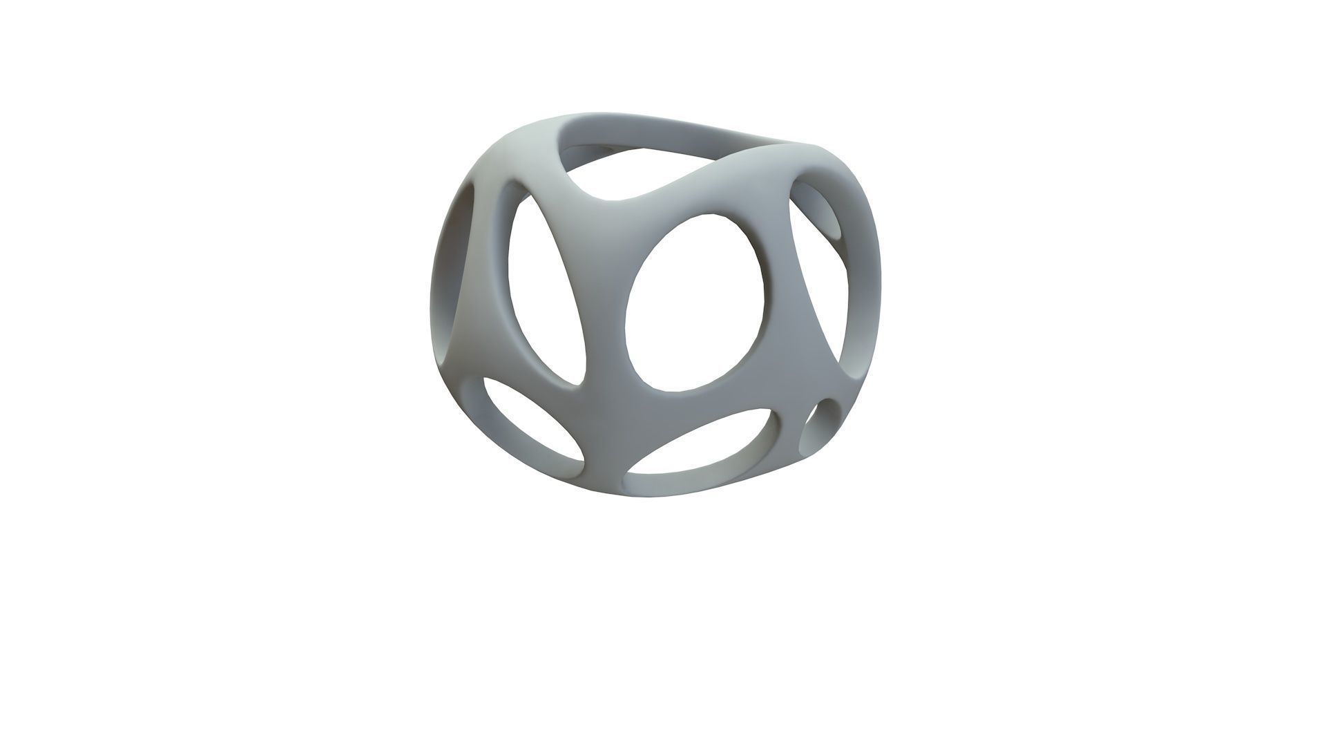 SciFi Cube Object No 55137 Low Poly Shape Low-poly 3D model_16