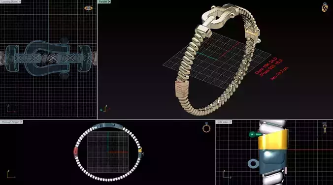bracelete ima hermes bracelet luxo 3D print model