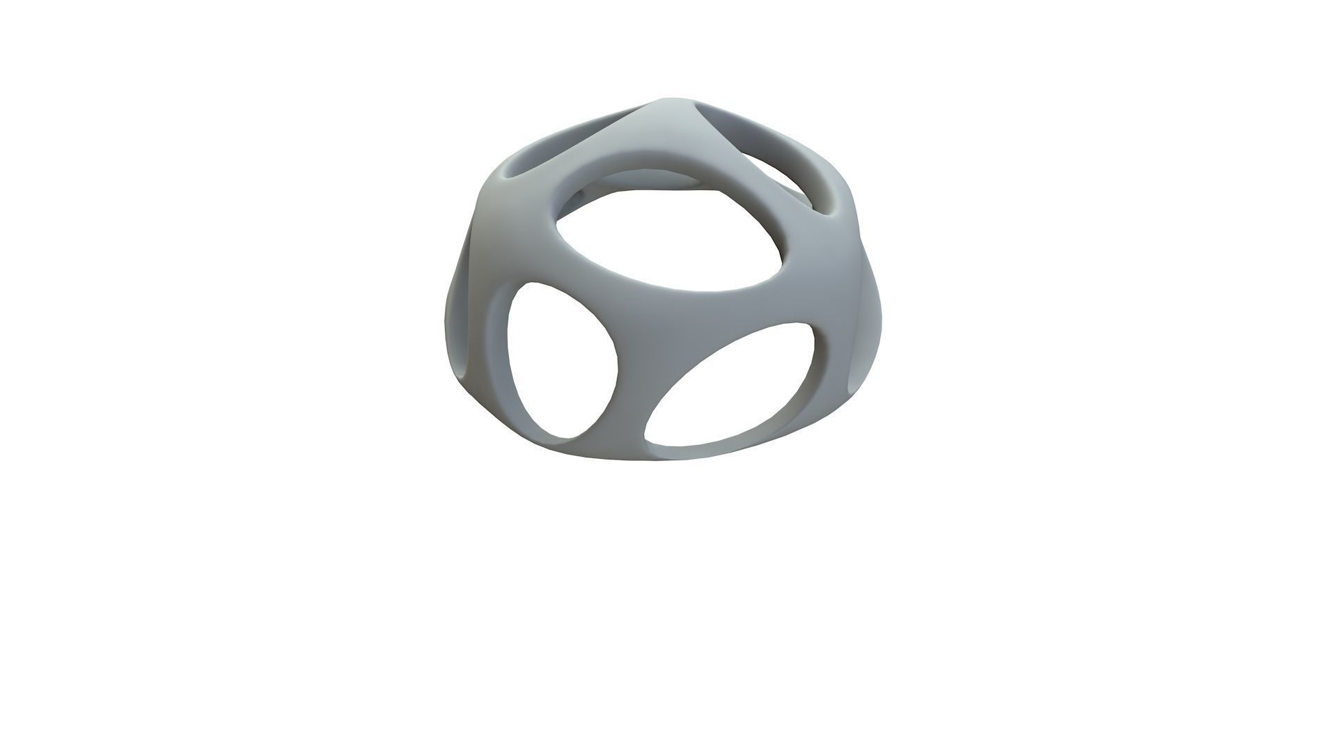 SciFi Cube Object No 54354 Low Poly Shape Low-poly 3D model_14