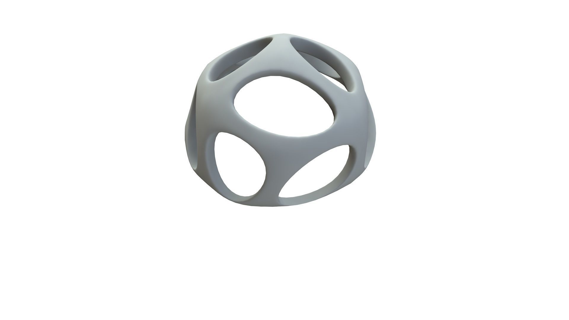 SciFi Cube Object No 54354 Low Poly Shape Low-poly 3D model_16