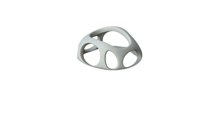 SciFi Cube Object No 53795 Low Poly Shape Low-poly 3D model