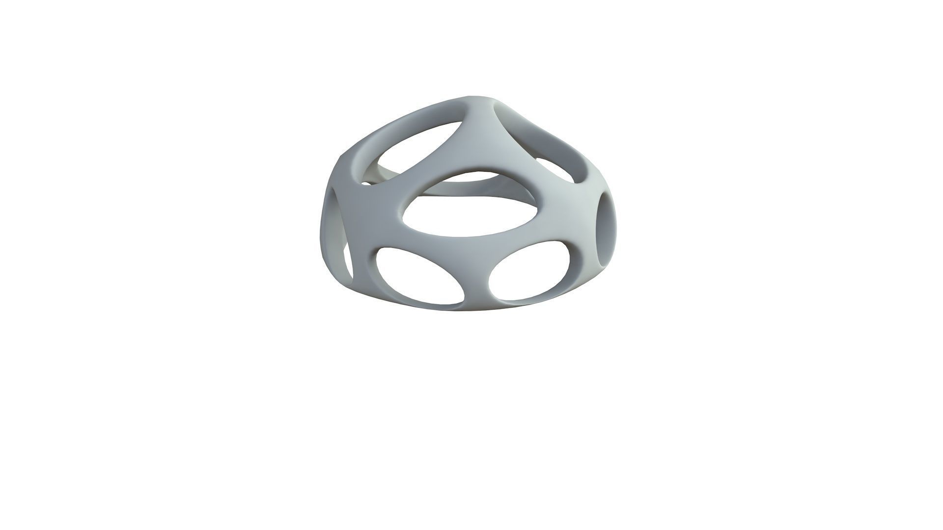 SciFi Cube Object No 53648 Low Poly Shape Low-poly 3D model_6