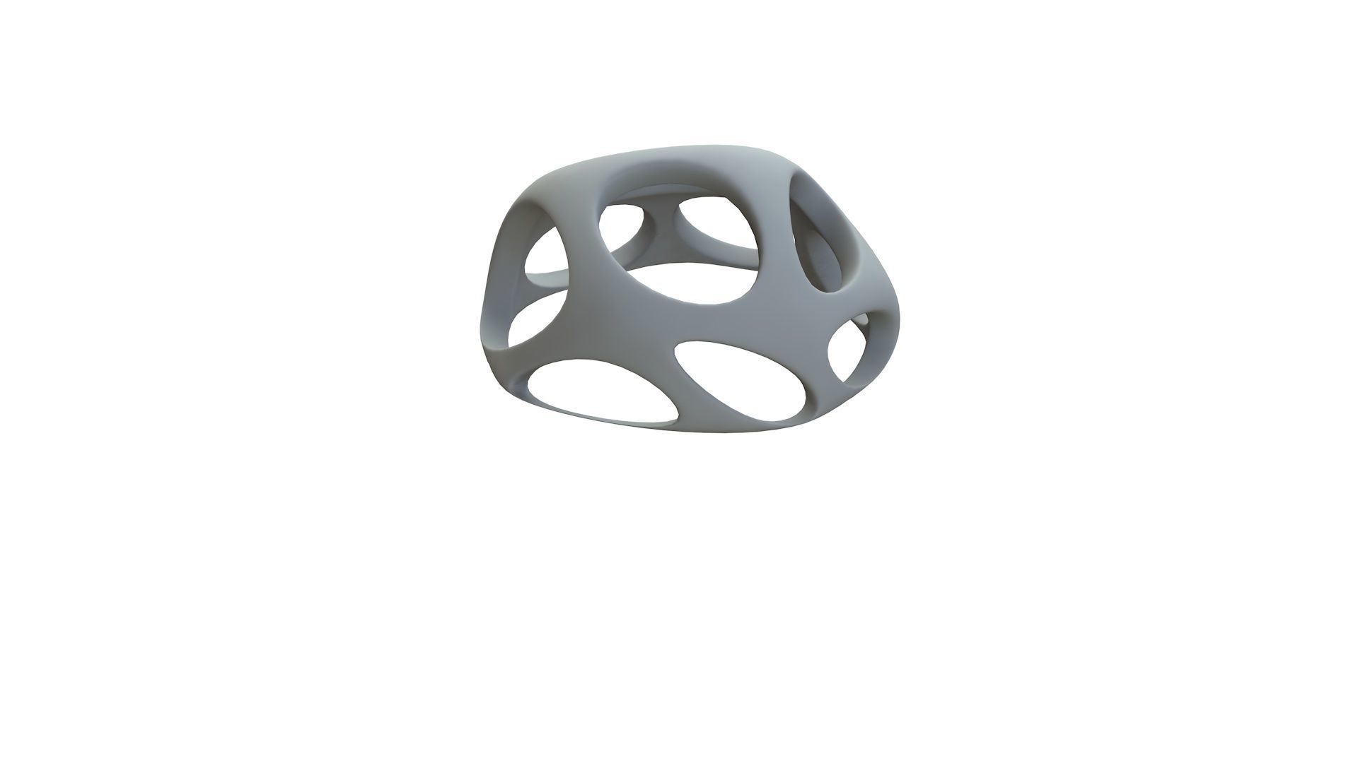 SciFi Cube Object No 53648 Low Poly Shape Low-poly 3D model_12