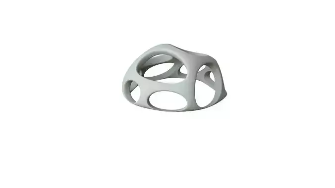 SciFi Cube Object No 53648 Low Poly Shape