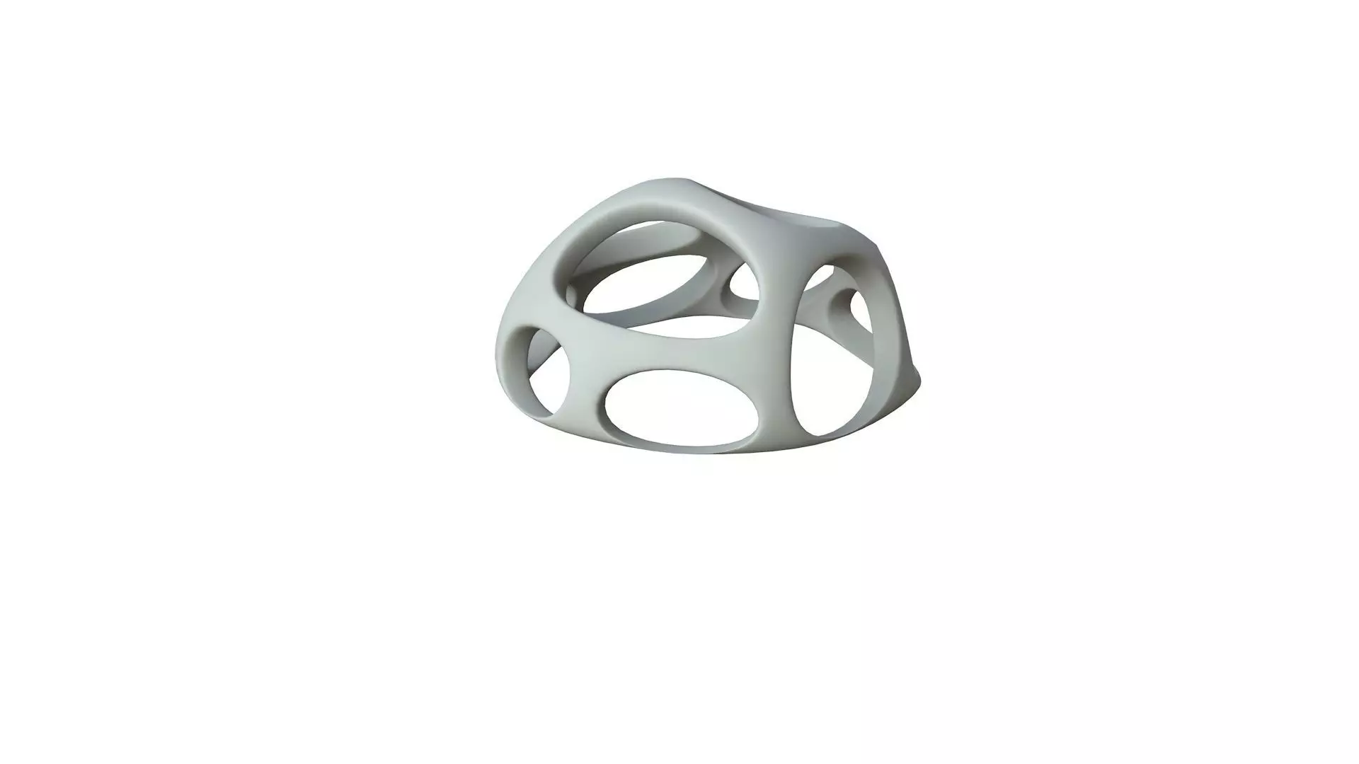 SciFi Cube Object No 53648 Low Poly Shape Low-poly 3D model_0