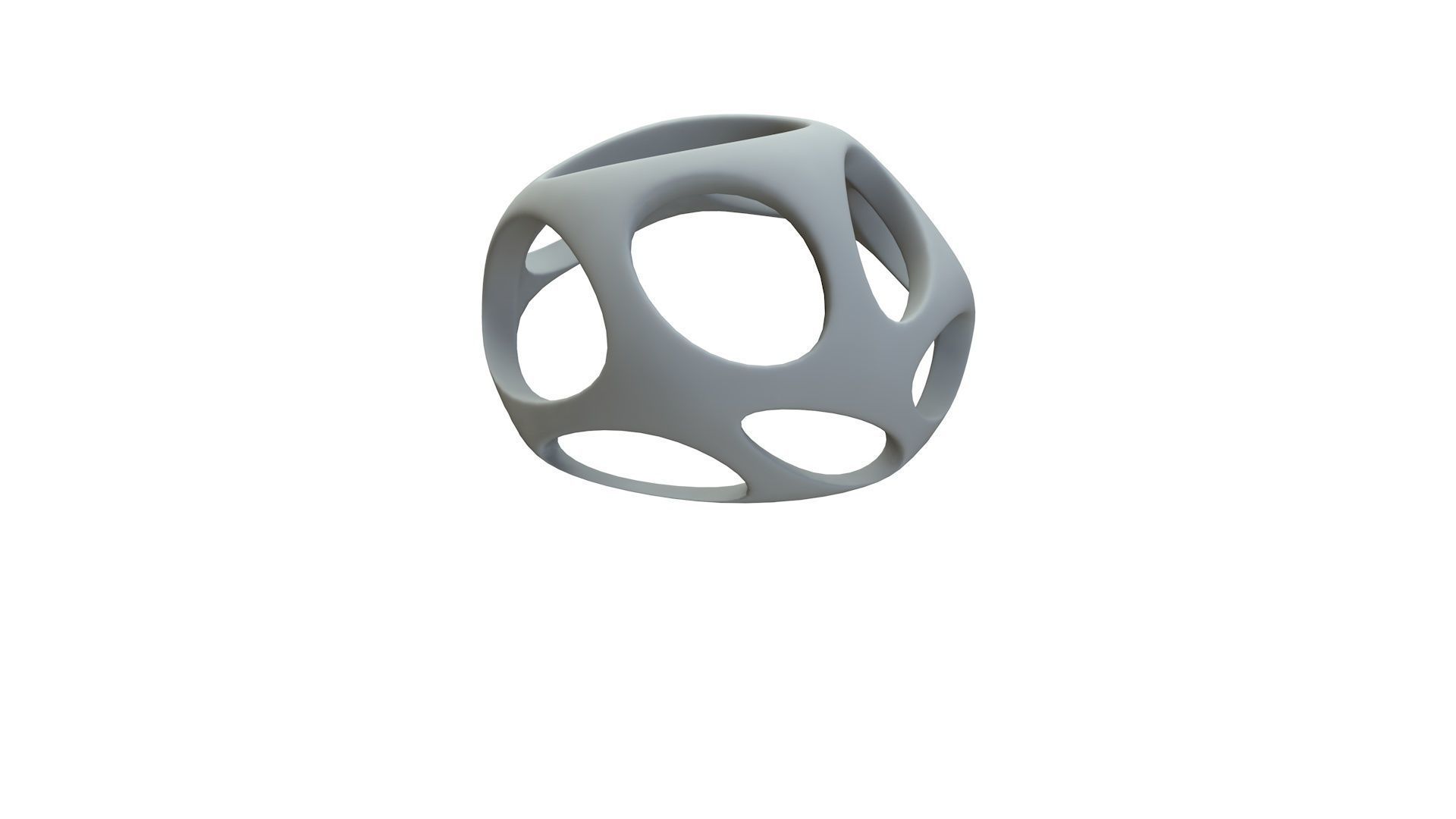 SciFi Cube Object No 53648 Low Poly Shape Low-poly 3D model_14