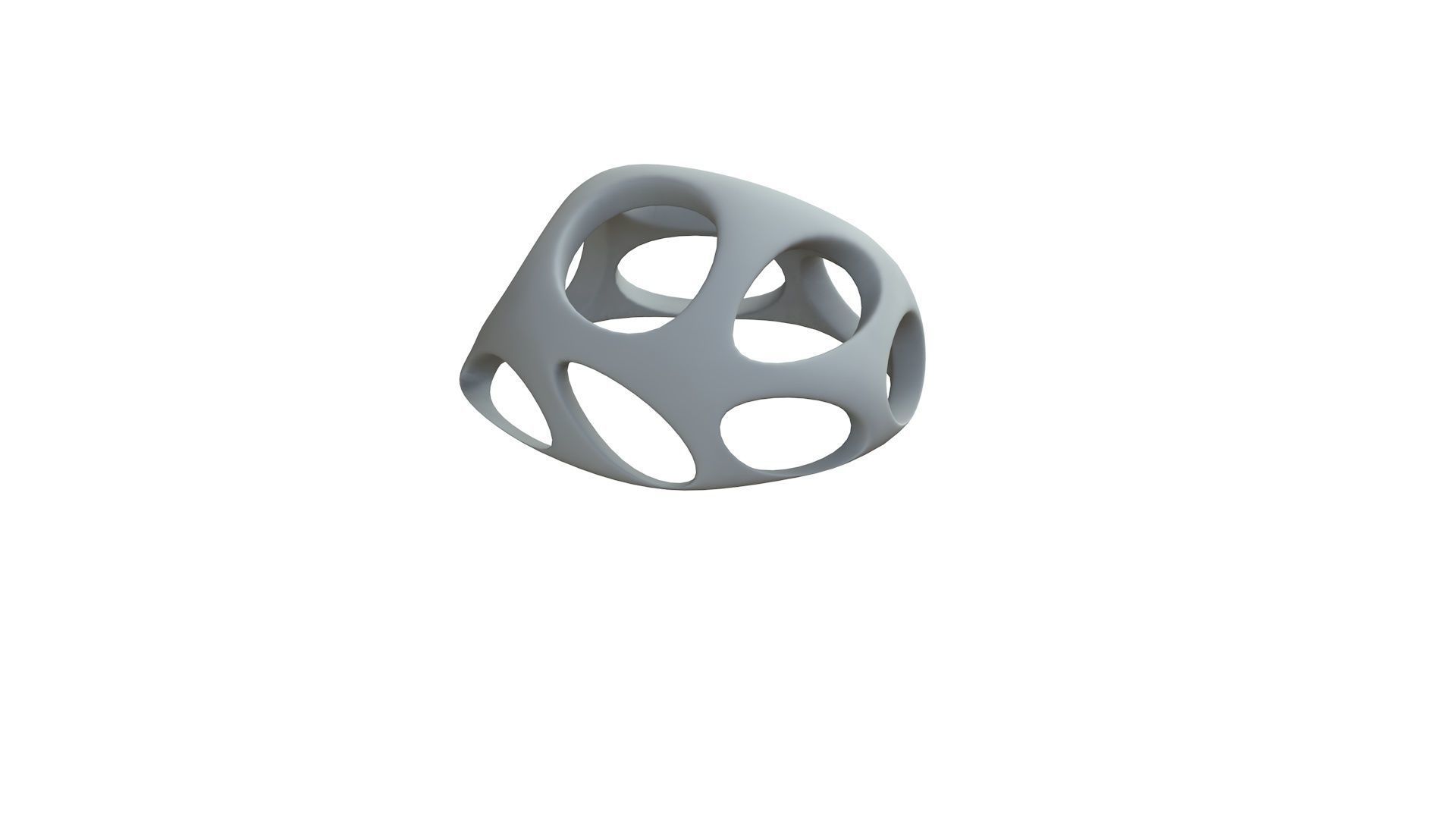 SciFi Cube Object No 53648 Low Poly Shape Low-poly 3D model_9