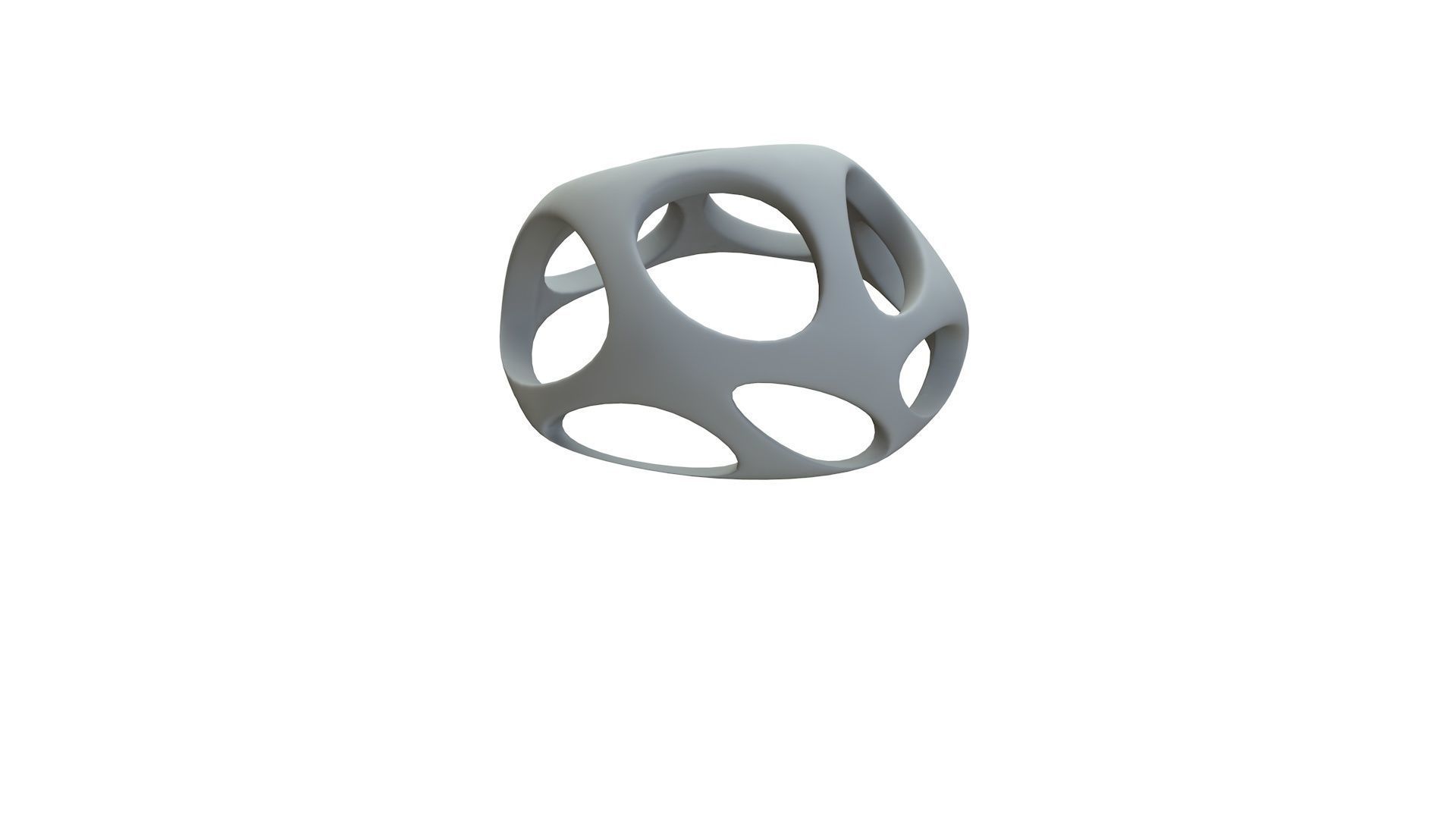 SciFi Cube Object No 53648 Low Poly Shape Low-poly 3D model_13