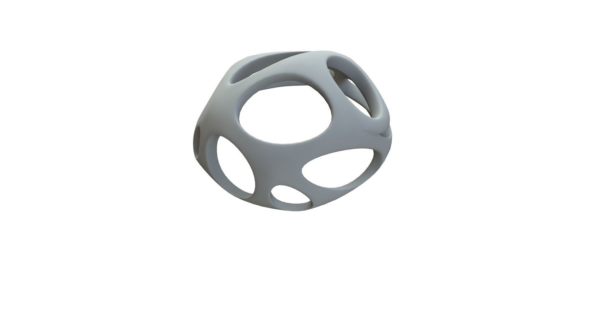 SciFi Cube Object No 52962 Low Poly Shape Low-poly 3D model_14